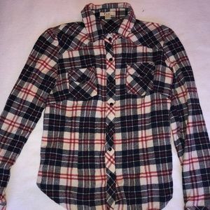 Red, white, and blue flannel